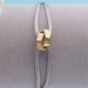 Cord Bracelet Linked Circles 2