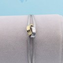 Cord Bracelet Linked Circles 11