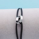 Cord Bracelet Linked Circles 30