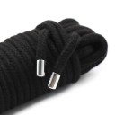 Corda BDSM de algodão com 20 metros de comprimento, 0,85 cm de largura, com extremidades metálicas, ideal para bondage, amarração e outras 1