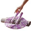 Corda de contas 280 cm com corda segmentada e pegas onduladas para treino de resistência, cardio e exercícios de condicionamento em casa 8