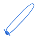 Corda de Prusik para Escalada 6 mm com 120 cm de Comprimento Corda de Nylon Auxiliar para Escalada, Aseguração, Descida e Atividades ao Ar Livre 4