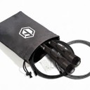 Corda de saltar de velocidade com cabo de aço 3 m Punhos de alumínio 16,8 cm com rolamentos Cabo suplente e saco Para crossfit e cardio 4