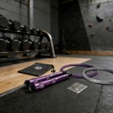 Corda de saltar de velocidade com cabo de aço 3 m Punhos de alumínio 16,8 cm com rolamentos Cabo suplente e saco Para crossfit e cardio 29