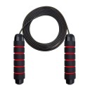 Corda de saltar de velocidade com rolamentos e pega colorida Corda ajustável Acessório para resistência, velocidade e melhoria da condição 4