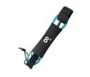 Corda de segurança para o pé para paddleboard 8 pés aproximadamente 243 cm com conector rotativo com fecho de velcro para o tornozelo para SUP surf e desportos aquáticos 2