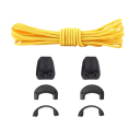 Corda de Snelagem Desportiva 140 cm 1 Par Cadarços Redondos Sem Atar com Fivela Para Crianças e Adultos Ténis Corrida Outdoor 13