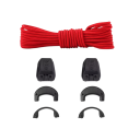 Corda de Snelagem Desportiva 140 cm 1 Par Cadarços Redondos Sem Atar com Fivela Para Crianças e Adultos Ténis Corrida Outdoor 9