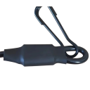 Corda espiral para chaves e arma Antirroubo Suporte de segurança com mosquetão Cores neutras Fixação a equipamento Caça Caminhada 6