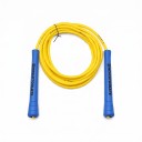 Corda per saltare NEVERTOOLATE con corda in PVC da 6 mm e anima in poliestere 3,2 m Maniglie da 15,5 cm Lunghezza regolabile 1