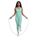 Corde à sauter en perles 280 cm avec corde articulée et poignées ondulées pour entraînement d'endurance, cardio et exercices de conditionnement 4