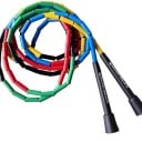 Corde à sauter en perles NEVERTOOLATE 128 g Segments rigides en PE 2,5 cm Corde 2,9 m Longueur réglable Pour le freestyle et le cardio 3