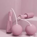 Corde à sauter sans couture avec grosses boules 6,5 cm Pour l’entraînement à domicile Perte de graisse Corde à sauter Pas de balançoire Convient 4