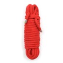 Corde BDSM en coton de 10 mètres de long, 0,85 cm de large, avec extrémités en métal, idéale pour le bondage, l'attache et d'autres techniques 2