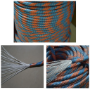 Corde d'escalade 20 m Diamètre 9 mm Corde d'escalade durable Capacité de charge 500 kg Équipement de sécurité pour l'escalade Camping Randonnée 3