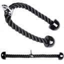 Corde de musculation pour triceps 70 cm pour poulie, mousqueton pivotant à 360 ° et prise robuste pour extension de triceps, face pulls et tirage 7