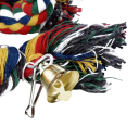 Corde suspendue pour perroquets Jouet pour oiseaux Corde avec cloche 50 cm 2
