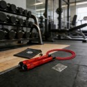 Cordino per salto veloce con cavo in acciaio 3 m Manici in alluminio 16,8 cm con cuscinetti Cavo di ricambio e borsa Per crossfit e cardio 30