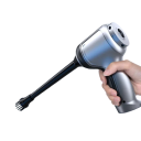 Cordless Handheld Vacuum Cleaner 120W 15000Pa 2×2000mAh USB Charging Quiet 52dB Portable Cleaner for Car and Home with 6 Accessories Silver 2