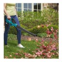 Cordless Leaf Blower with Brushless Motor 5500 W and Air Speed of 180 m/s Blue-Black Compatible with Makita Batteries for Garden Cleaning 4