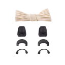 Cordoneras universales sin atar 160 cm 1 par Cordoneras redondas con hebilla Para adultos y niños Zapatillas Correr Moda Exterior 18