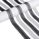 Cordones de encaje 140 x 2,9 cm Cordones de seda cortos y planos Cintas de encaje fino para cordones decorativos y accesorios de moda 3