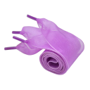 Cordones de gasa transparentes de 100 x 4 cm con efecto seda, anchos y lazos grandes, elegantes, para zapatillas deportivas y zapatos 18