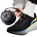 Cordones giratorios 110 cm Sin necesidad de atar Con mecanismo de hebillas giratorias y cuerda resistente Para zapatillas y calzado deportivo 5