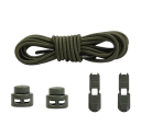 Cordones redondos sin atar 100 cm Cordones elásticos con hebilla de plástico 2 clips y botones Cordones deportivos cómodos 16