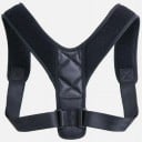 Corector de postură reglabil și respirabil negru pentru bărbați și femei, centură ortopedică pentru spate, ameliorarea durerilor de spate, suport 1
