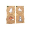 Cork Coasters with Cat and Dog 2 pcs 4