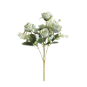 Coroană decorativă artificială de flori pe tijă 30 cm din material textil și plastic aranjament realist pentru decorarea interiorului 2