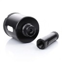 Corona de perforación de diamante de 35 mm con rosca M10 para amoladora angular Diamante soldado Negro Perforación en seco para baldosas mármol 3