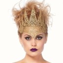 Coroncina alta per capelli 20 x 22 cm Decorazione per capelli festosa e vistosa Cerchietto decorativo elegante accessorio di lusso 2