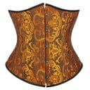 Corpetto da donna Chiusura anteriore Stringa posteriore Monocromatico con dettagli Poliestere Spandex Top elegante che modella 24