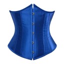 Corpetto da donna Chiusura frontale Stringitura posteriore Monocromatico Poliestere Spandex Top elegante che modella la vita 24
