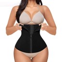 Corpo de modelagem preto para mulheres Cinta redutora para modelar a silhueta Cinta compressiva para a cintura e barriga Corset modelador para silhueta esbelta Apoio à postura 2
