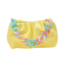 Correa de cadena para bolso 40 cm Cadena de plástico colorida con mosquetón redondo Asa de repuesto para bolso Cadena estilosa para bolso 2