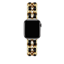 Correa de metal para mujer para Apple Watch 42 44 45 46 49 mm compatible con Series 1–9 SE Ultra Ultra 2 Pulsera de acero elegante 2