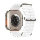 Correa de Silicona 42 mm 44 mm 45 mm 49 mm para Apple Watch Correa Impermeable con Hebilla de Titanio Asa Ajustable y Cierre 2