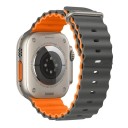 Correa de Silicona 42 mm 44 mm 45 mm 49 mm para Apple Watch Correa Impermeable con Hebilla de Titanio Asa Ajustable y Cierre 25