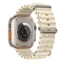 Correa de silicona de 46 mm para Apple Watch S10 Correa resistente al agua con hebilla de titanio Asa ajustable y cierre 6