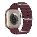 Correa de silicona de 46 mm para Apple Watch S10 Correa resistente al agua con hebilla de titanio Asa ajustable y cierre 7