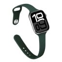 Correa de silicona delgada para Apple Watch 42 mm 44 mm 45 mm 46 mm 49 mm Ligera transpirable suave correa deportiva compatible 17