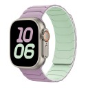 Correa de silicona magnética para Apple Watch Series 11 42 mm Correa ajustable con cierre magnético correa suave y cómoda 8