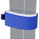 Correa de sujeción para esquís con velcro 48 × 5 cm nylon negro o azul cinta para unir y transportar esquís durante el transporte del equipo 4