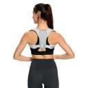 Correcteur de posture ajustable Ceinture respirante pour le dos et les épaules Invisible sous les vêtements Pour hommes et femmes Il suffit 4