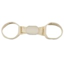 Corrector de postura beige para niños y adultos. Cinturón ortopédico ajustable para la espalda. Corrector de espalda suave y transpirable 1
