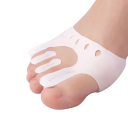 Correctores de silicona en gel para el juanete Hallux Valgus Par de plantillas ortopédicas para pies Separadores de dedos para alivio 1
