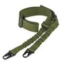 Correia de duas pontas para espingarda com ajuste de comprimento Correia para espingarda com gancho de metal Correias táticas 3